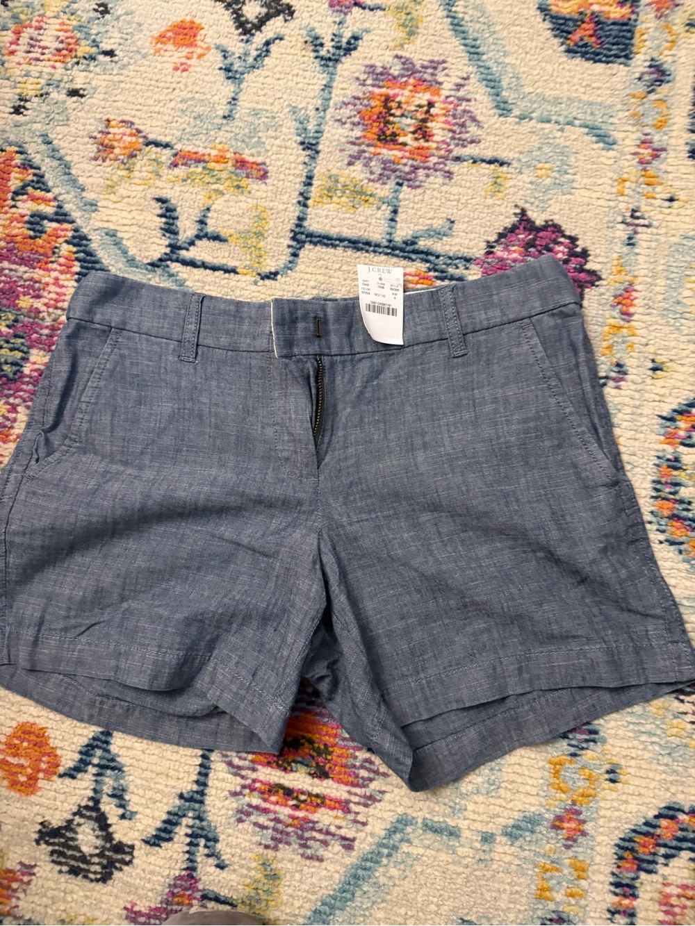 J. Crew Men's? Women's Chambray Blue Tailored Shorts